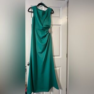 Jessica Howard Teal Prom Dress with Embellishment
